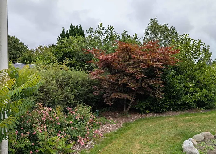 Charming With Large Fenced Garden Logstor